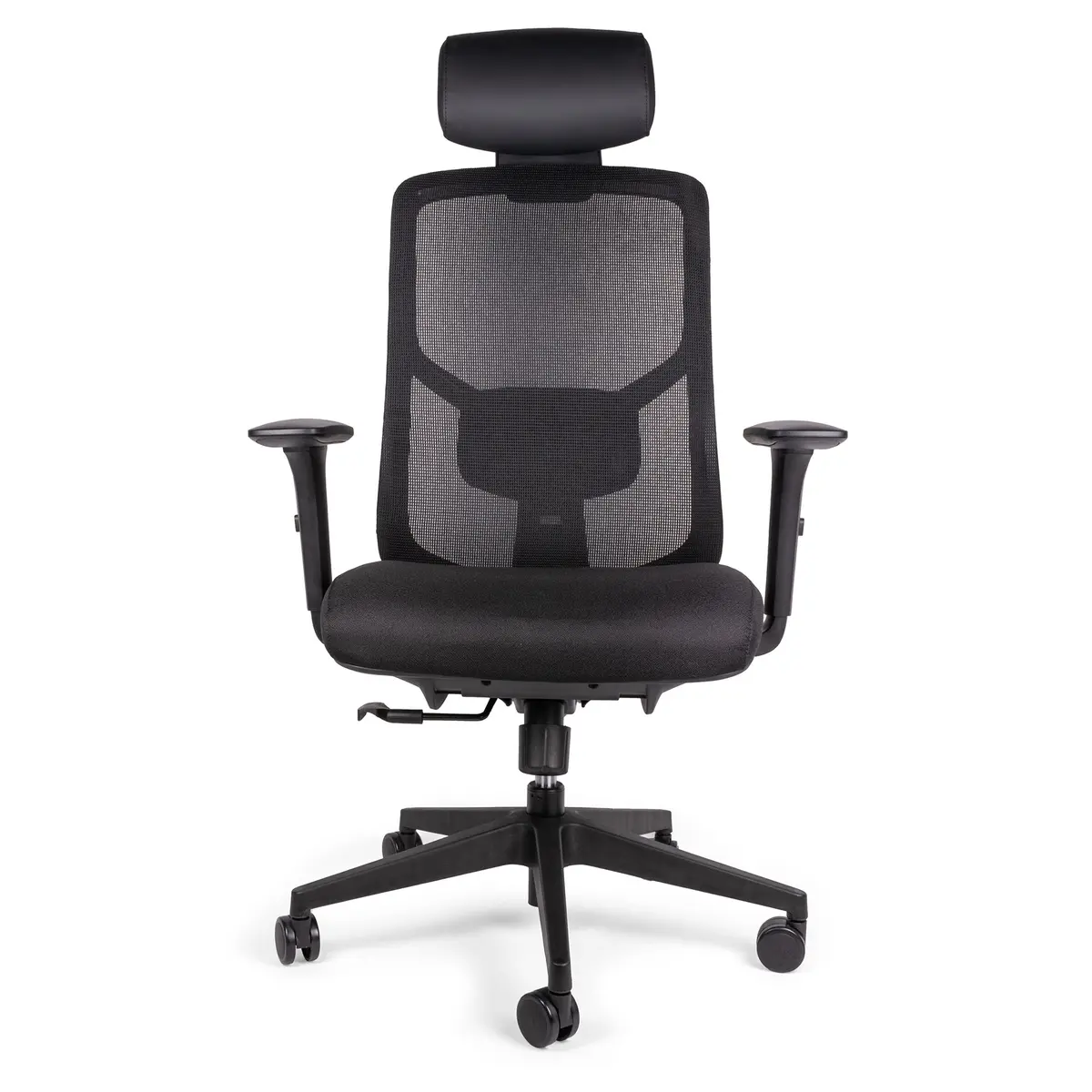 Silla ejecutiva ergonómica MIRELA negra vista frontal