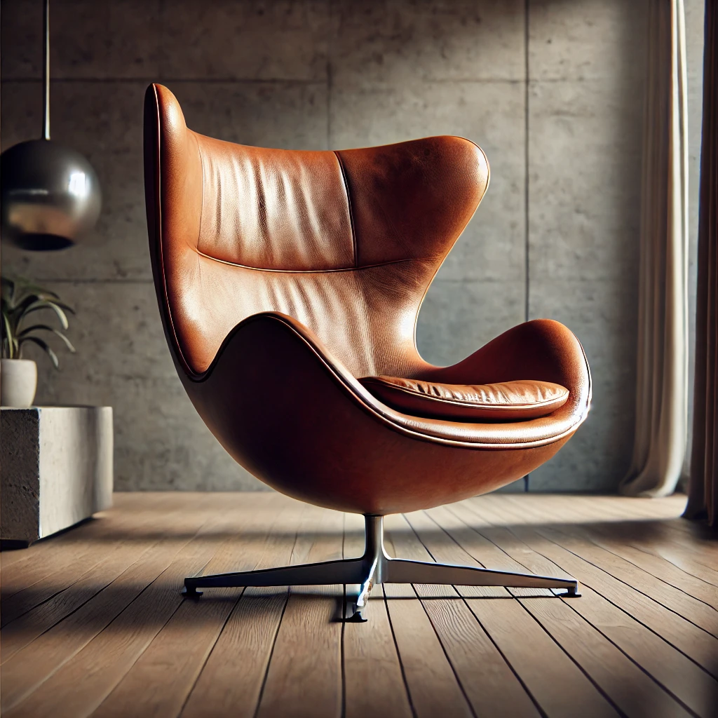 Sillas icónicas Egg de Arne Jacobsen, siglo xX