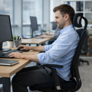 silla ergonomica oficina postura correcta colaborador empresa