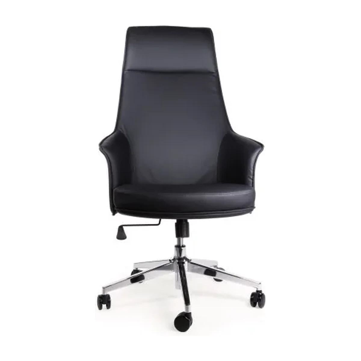 Sillón ejecutivo ABÚA negro con base cromada