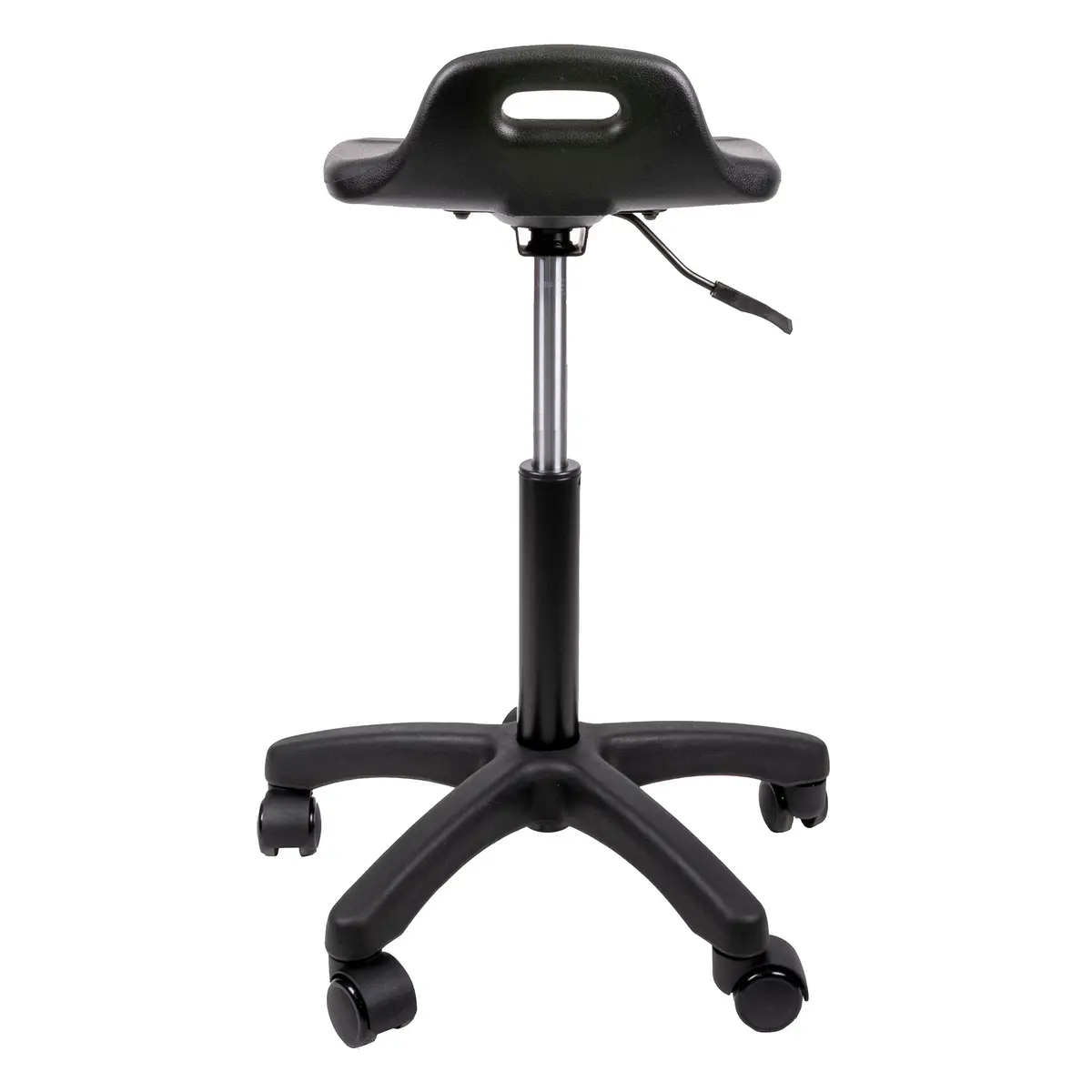 Amarena Cajero – Vista trasera Amarena Cajero banco industrial negro vista trasera
