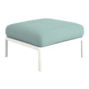 ARMANA PUFF | Estructura Blanco / Tapiz Aqua