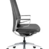 Sillón ejecutivo AUREN PIEL negra vista lateral