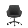 Bravia Ejecutiva silla negra con ruedas vista frontal