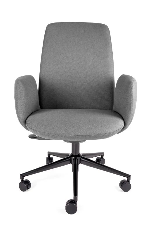 Sillón ejecutivo CALYNA PLUS tapizado en tela gris