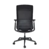 Celina Negro sillón ejecutivo vista trasera