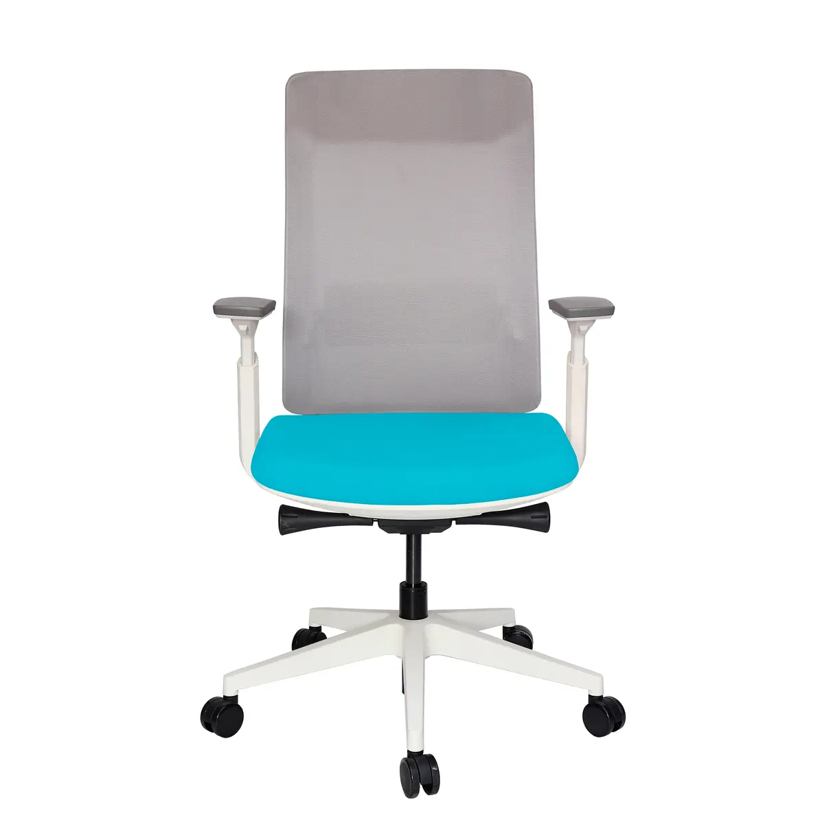 Sillón ejecutivo CELINA BLANCO con respaldo alto de malla