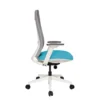 Sillón ejecutivo CELINA BLANCO en vista lateral