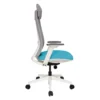 Sillón ejecutivo CELINA BLANCO CABECERA en vista lateral