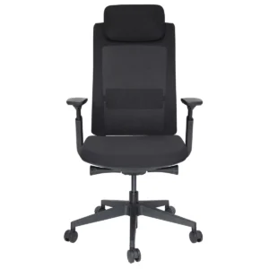 Celina Negro Cabecera sillón ejecutivo vista frontal