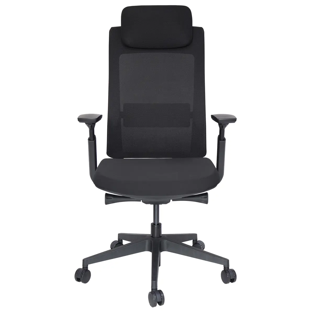 Celina Negro Cabecera sillón ejecutivo vista frontal