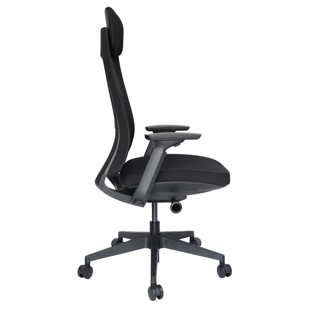 Celina Negro Cabecera sillón ejecutivo vista lateral