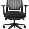 Chianty silla operativa ergonómica negra vista frontal