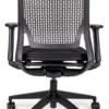 Chianty silla ergonómica negra vista trasera