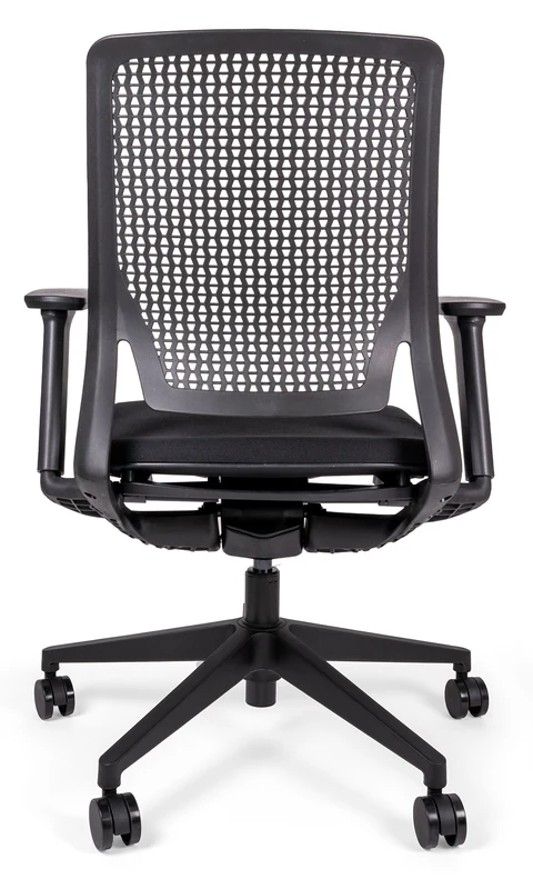 Chianty silla ergonómica negra vista trasera