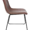 Daliax Baja silla trineo café vista lateral