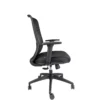 Dorela silla ergonómica negra vista lateral