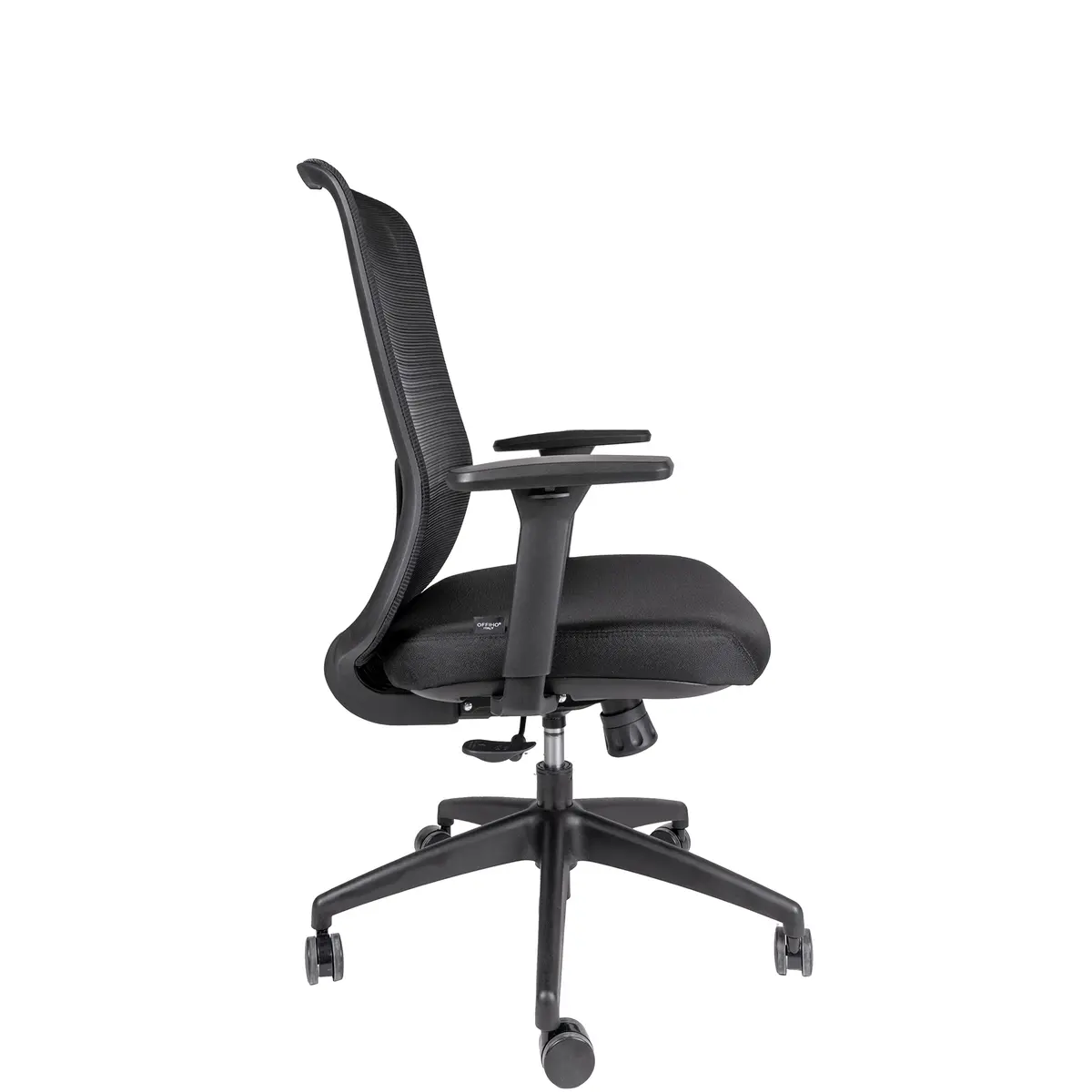 Dorela silla ergonómica negra vista lateral