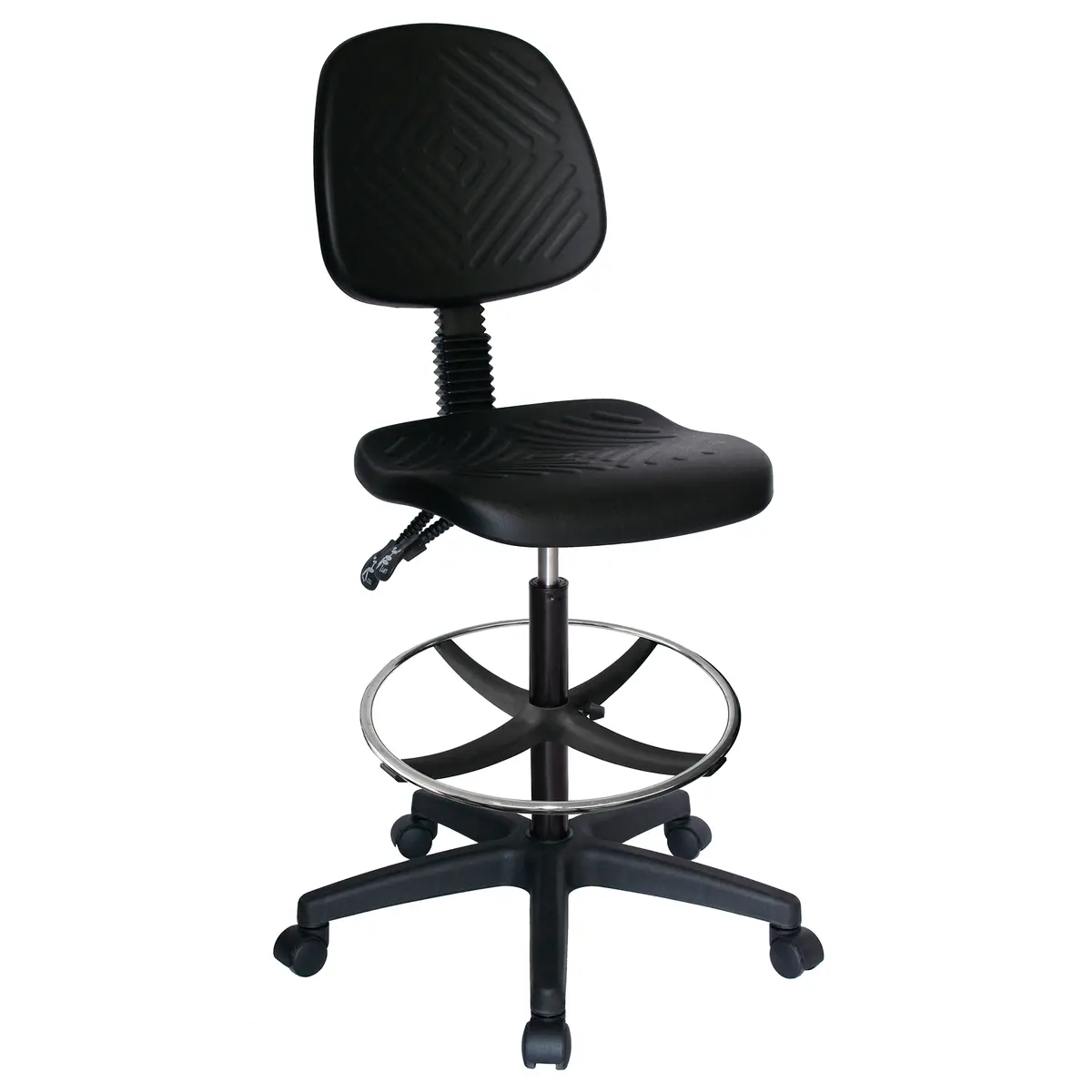 Elaris Cajero silla industrial ergonómica vista frontal