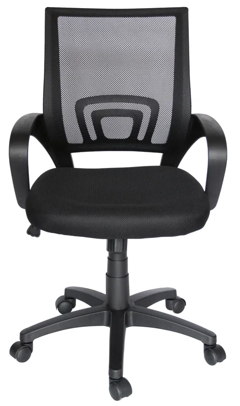 Silla operativa KAIA NEGRO con respaldo de malla vista frontal