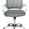 Kaia Blanco – Vista frontal Kaia Blanco silla operativa blanca y gris vista frontal