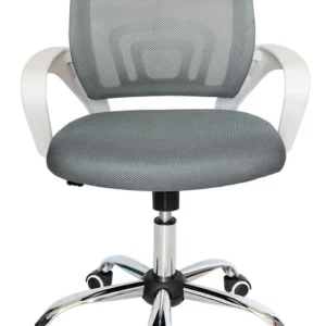Kaia Blanco silla operativa blanca y gris vista frontal