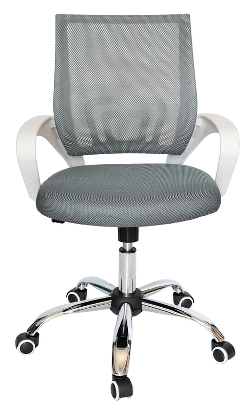 Kaia Blanco – Vista frontal Kaia Blanco silla operativa blanca y gris vista frontal
