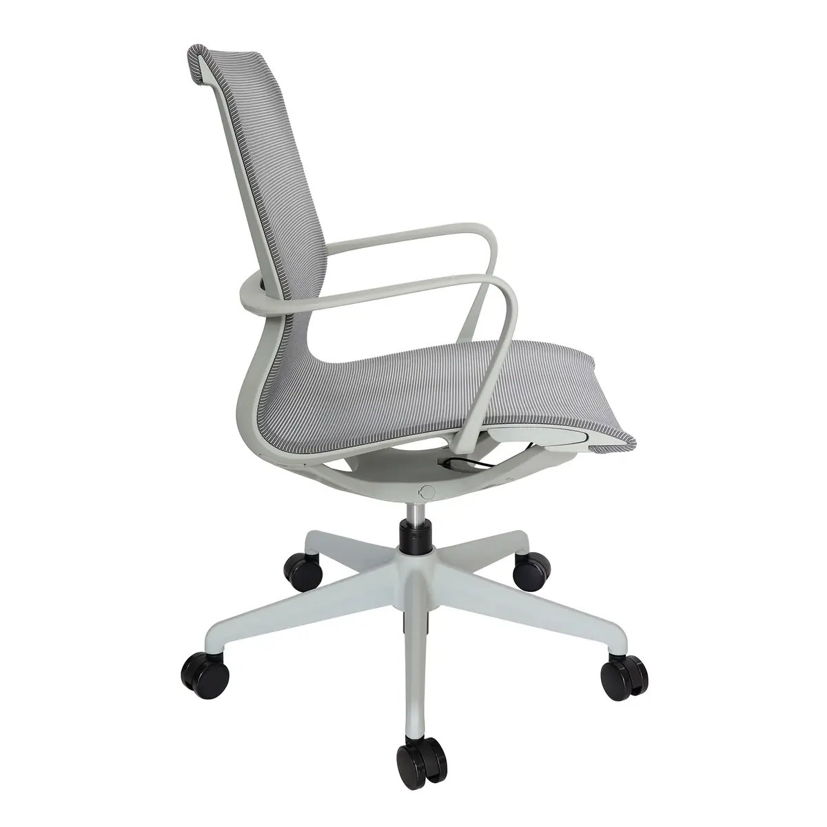 Silla reclinable KENDRA GRIS en vista lateral