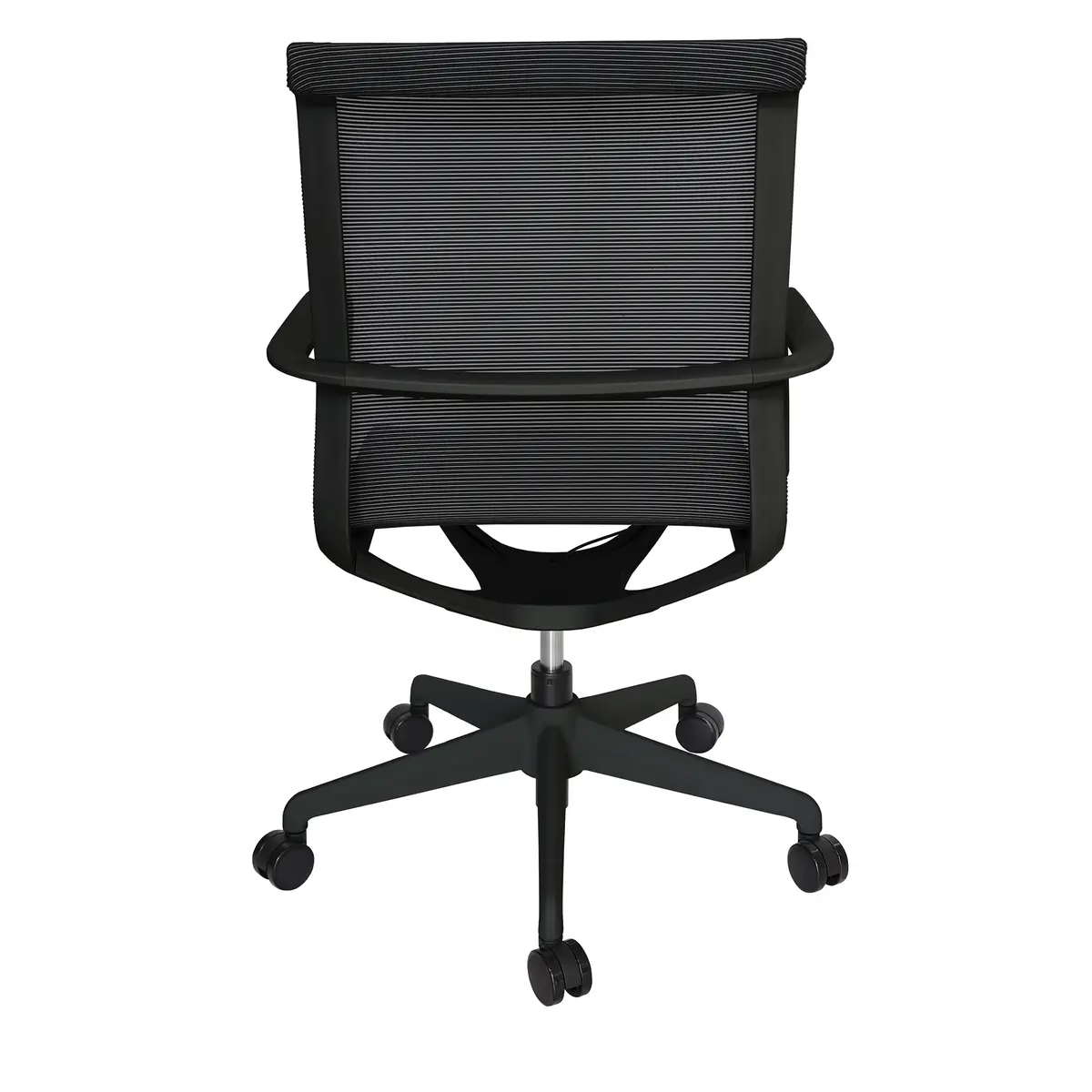 Kendra Negro silla de oficina vista trasera
