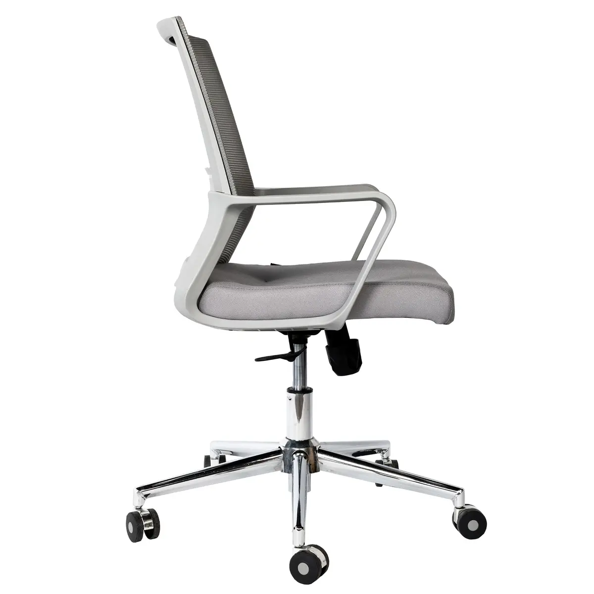 Silla reclinable LUNARA GRIS en vista lateral