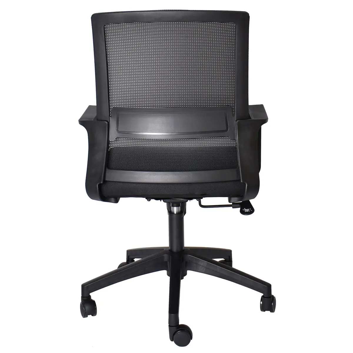LUNARA NEGRO silla de oficina vista trasera Silla de oficina LUNARA NEGRO respaldo de malla vista trasera