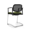 LUNERA CR TRINEO, silla color aceituna, vista frontal