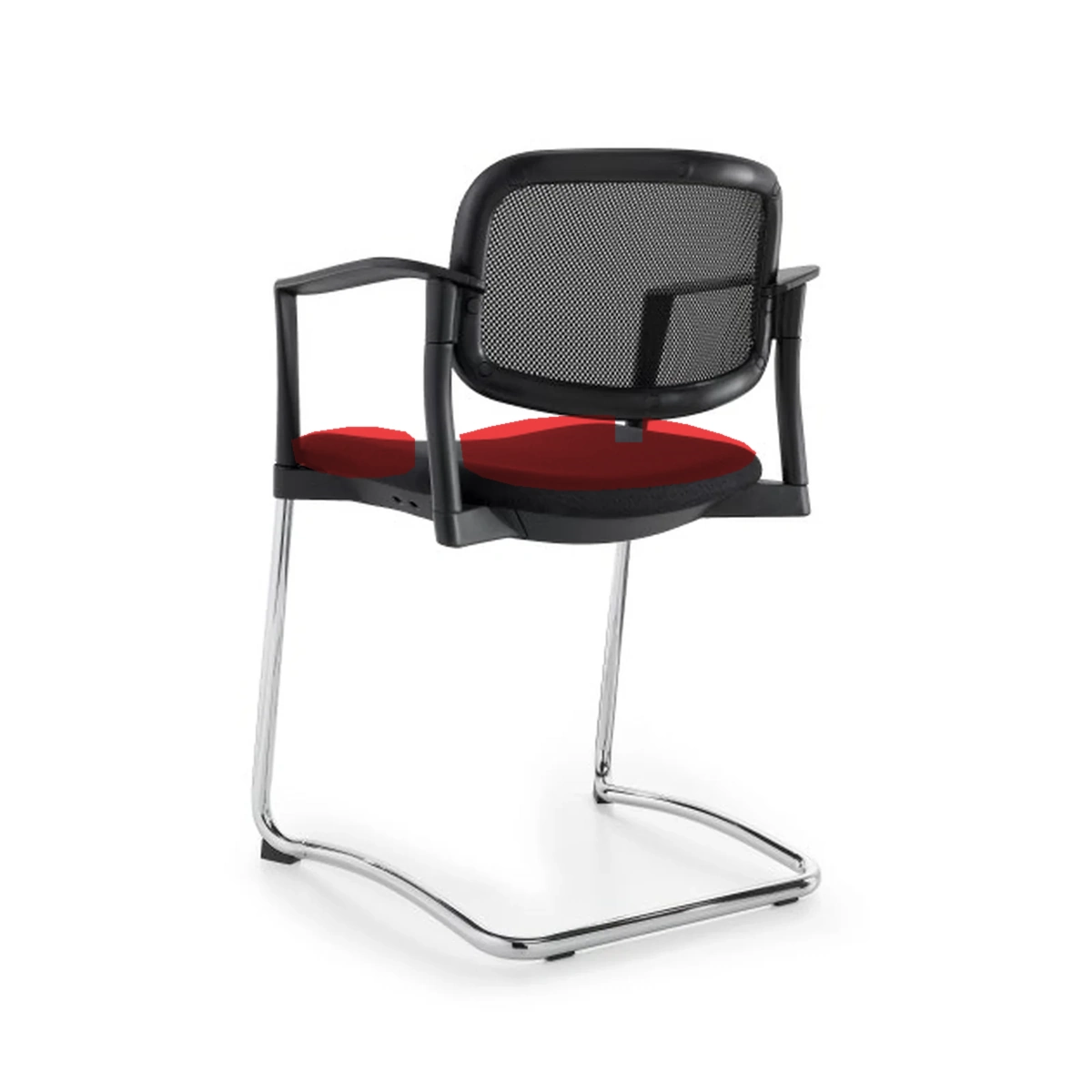 LUNERA CR TRINEO, silla color rojo, vista frontal