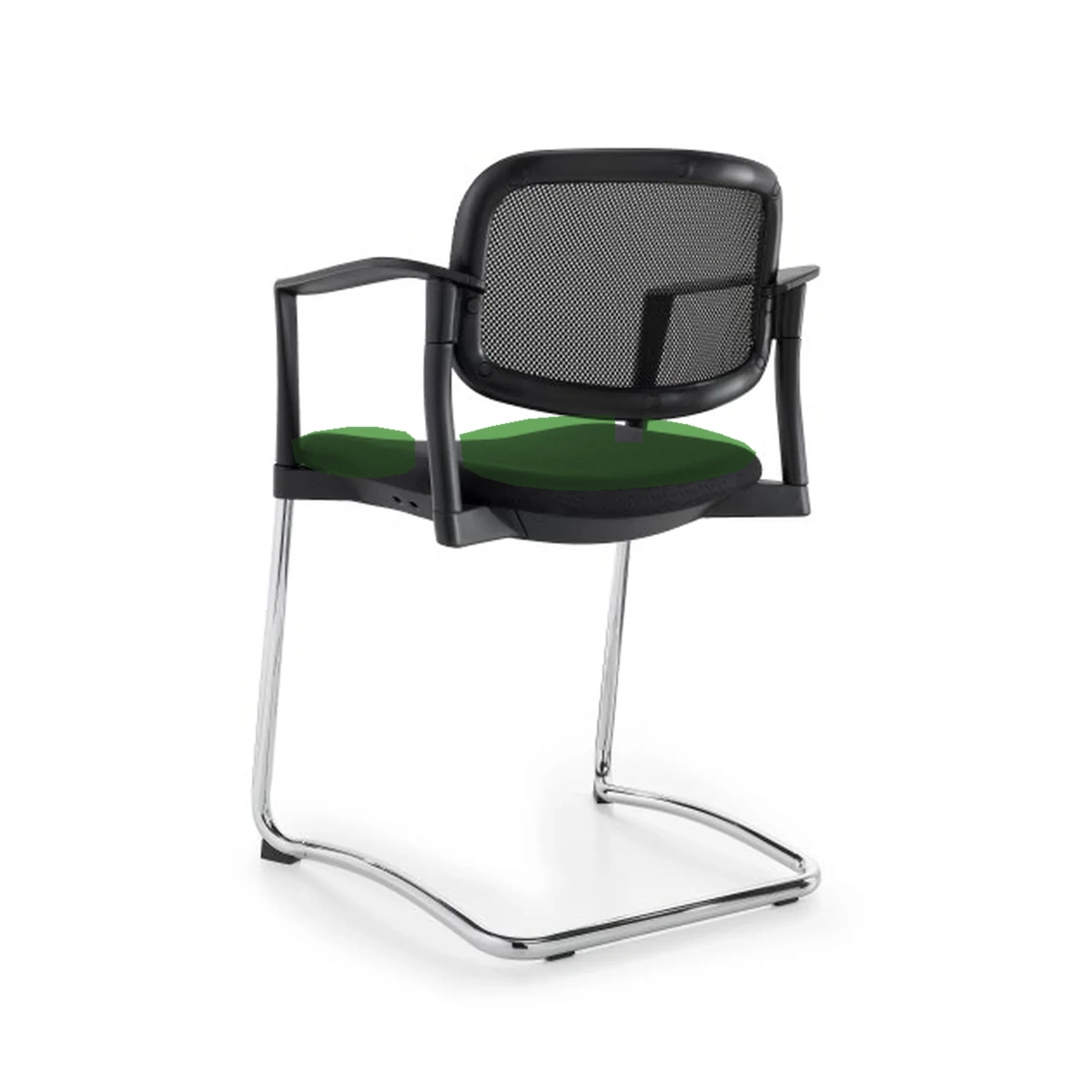 LUNERA CR TRINEO, silla color verde, vista frontal
