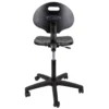 Luvella silla industrial negra vista trasera