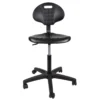 Luvella silla industrial ergonómica negra vista frontal