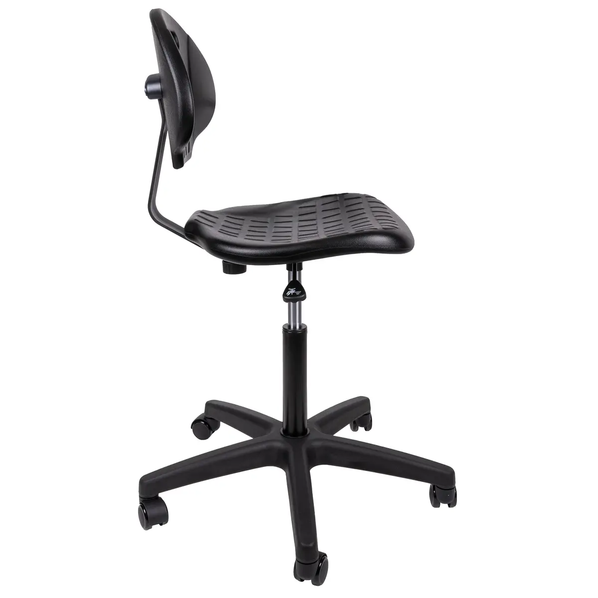 Luvella silla industrial ajustable vista lateral