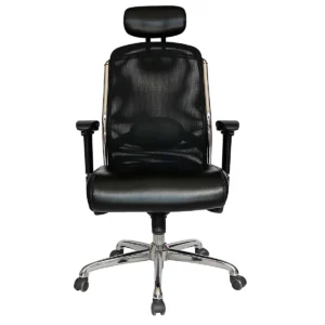 Marena Cabecera silla ejecutiva negra vista frontal