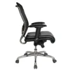 Marena Ejecutiva silla ergonómica negra vista lateral