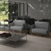 Sillón MIRIANA CONFORT SOLO gris en espacio lounge