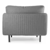Sillón MIRIANA CONFORT SOLO tapizado en gris vista lateral
