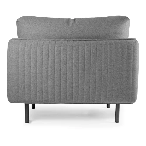 Sillón MIRIANA CONFORT SOLO tapizado en gris vista lateral