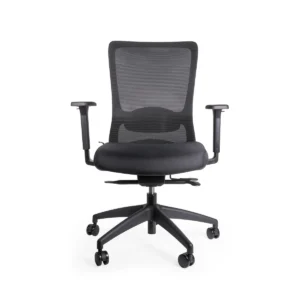 Nerina silla ergonómica negra vista frontal