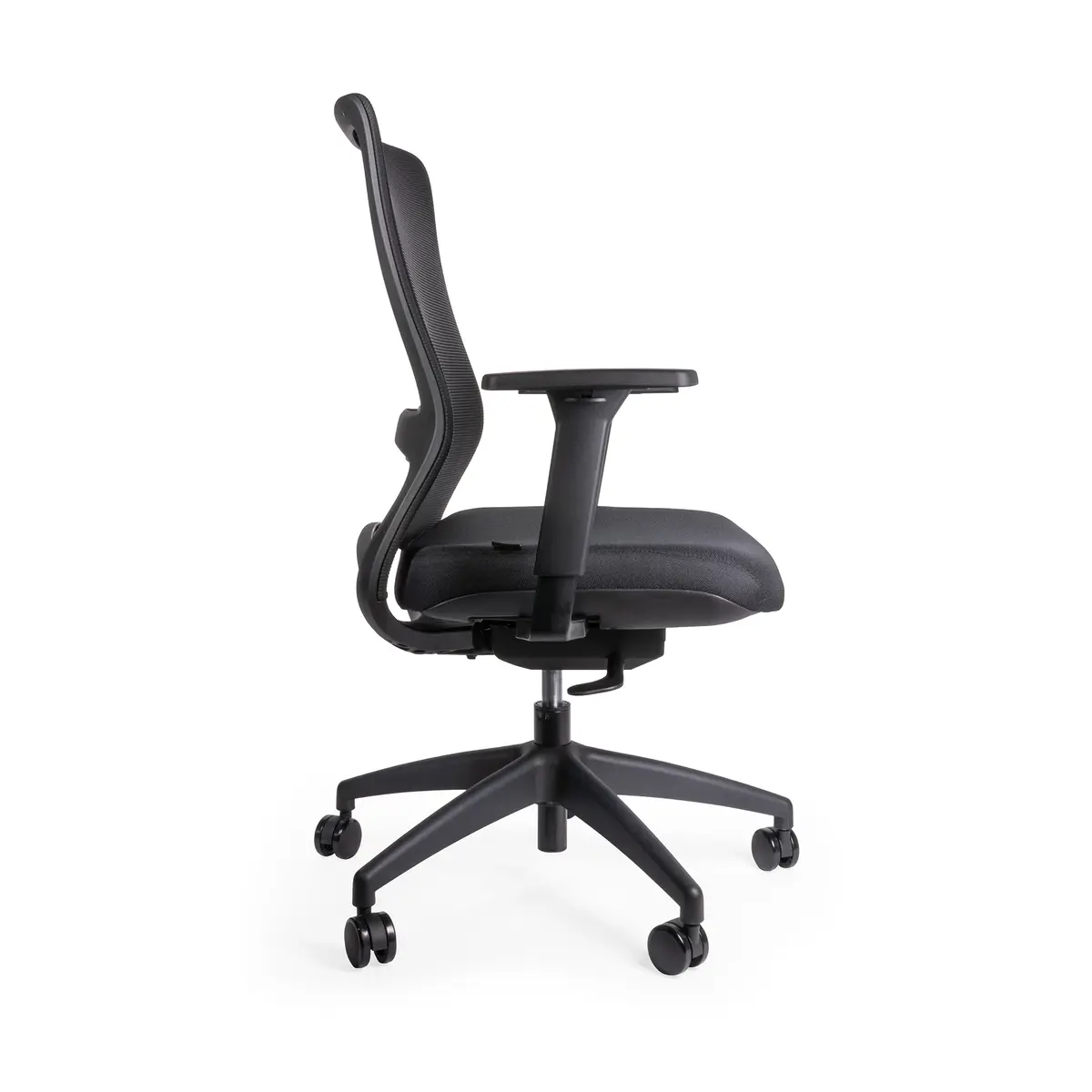 Nerina silla ergonómica negra vista lateral