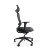 Nerina Cabecera – Vista lateral Nerina Cabecera silla ejecutiva negra vista lateral