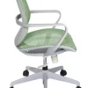 Silla operativa NOAIA GRIS de respaldo alto en vista lateral