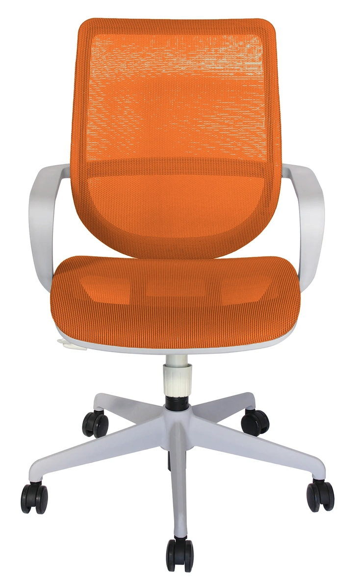 Silla operativa NOAIA GRIS en combinación gris y mandarina