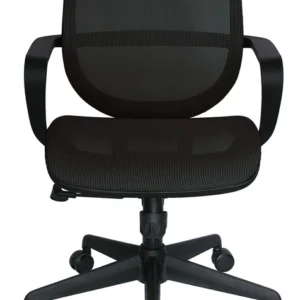 Noaia Negro silla operativa ergonómica de malla vista frontal