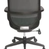 Noaia Negro silla de malla negra vista trasera
