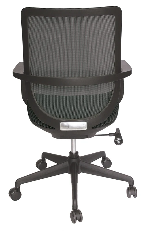 Noaia Negro silla de malla negra vista trasera